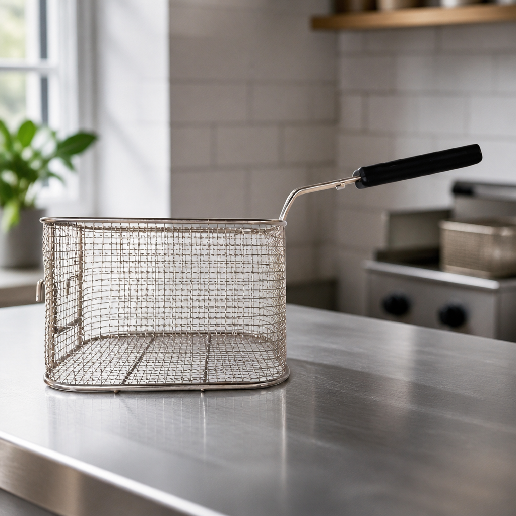 Commercial Fryer Replacement Basket 140mm High Metal