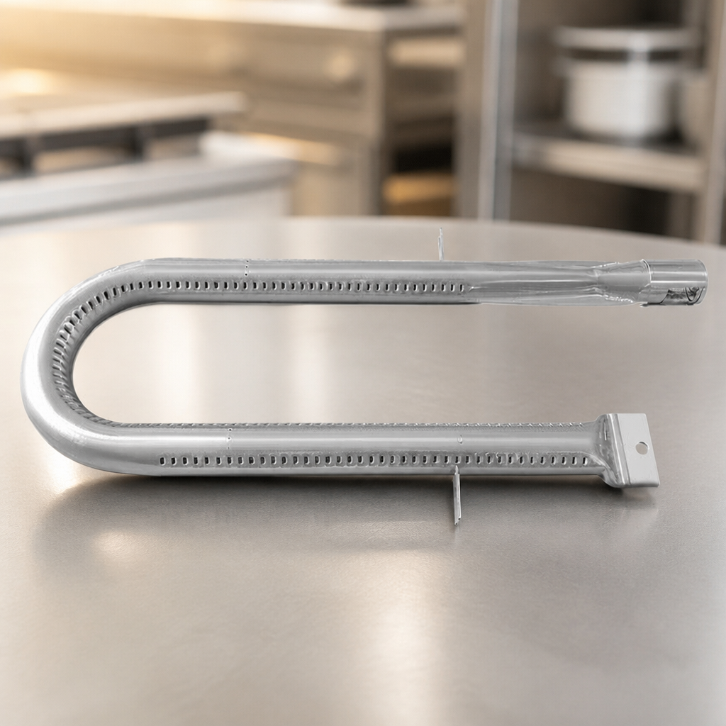 Commercial U-Shape Burner for Gas Griddles 460mm Stainless Steel