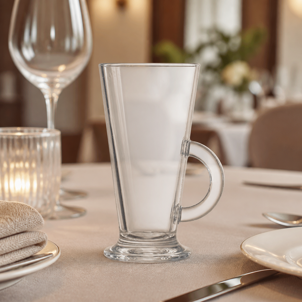 Commercial Latte Glasses 290ml Durable Toughened Glass 24 Pack