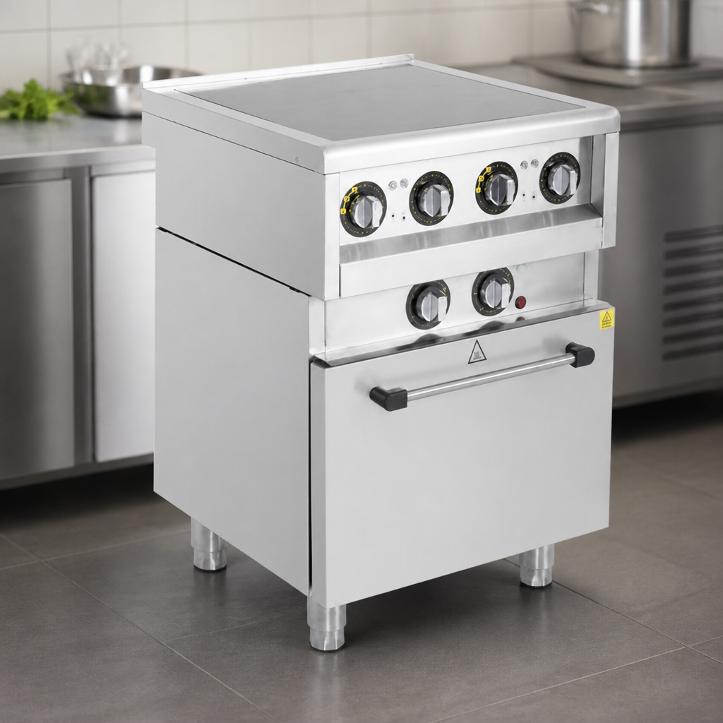 600mm Induction Range Cooker with Convection Oven Base