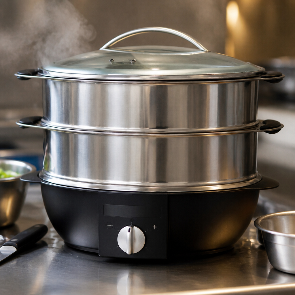 Commercial Multifunction Steamer 1900W Stainless Steel 4.25kg