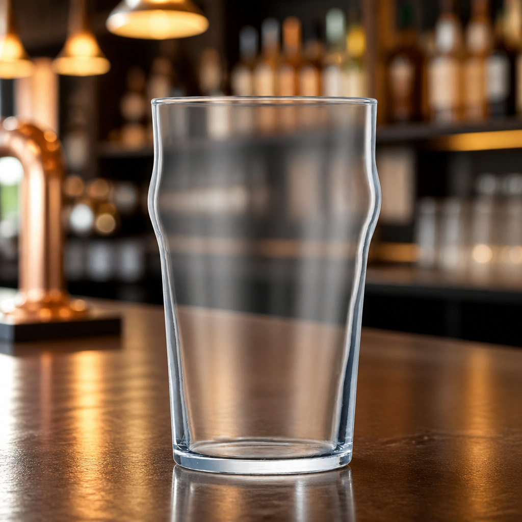 Commercial Half Pint Glasses - 285ml Nonic Tumbler - 24 Pack