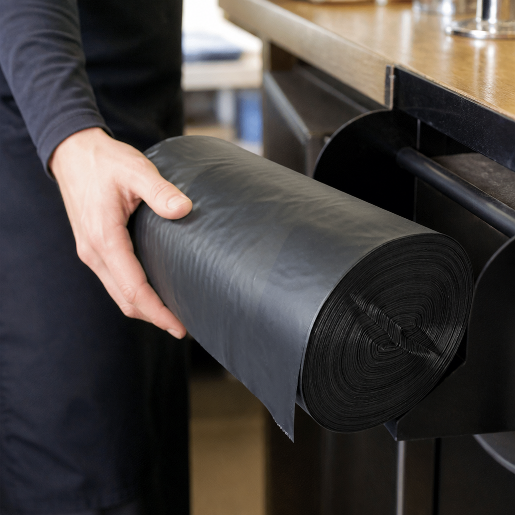 Biodegradable commercial bin liners 300 x 1200 mm 100 pack