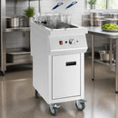 20L Electric Commercial Free Standing Fryer Stainless Steel