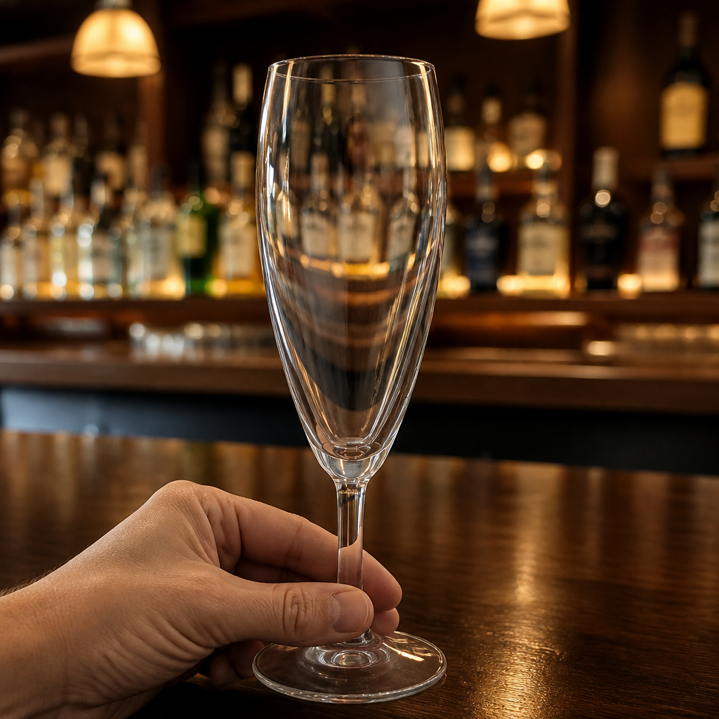 Commercial Champagne Flutes 155ml Clear Glass 12 Pack