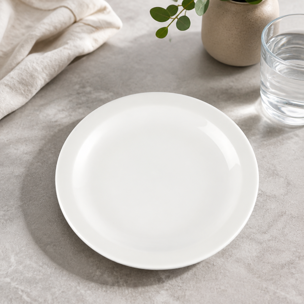 150mm Commercial Whiteware Plates - 24 Pack Round Porcelain