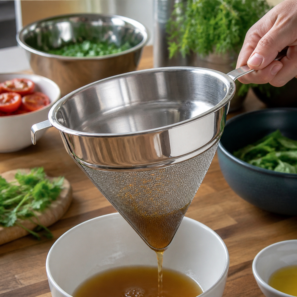 Commercial Stainless Steel Chinois 252mm Strainer Sieve