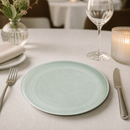 Commercial Flat Round Dinner Plates 270mm Mint Green 4 Pack