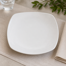 Commercial Square Plates 252mm White Porcelain 12 Pack