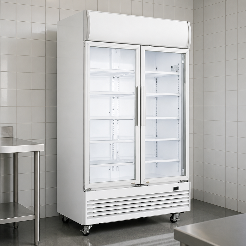 950L Commercial Upright Display Cooler with Light Box