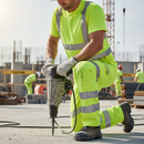 Premium High Visibility Combat Trouser with Teflon Coating, Durable Twill Fabric, and Reflective Piping for Enhanced Safety