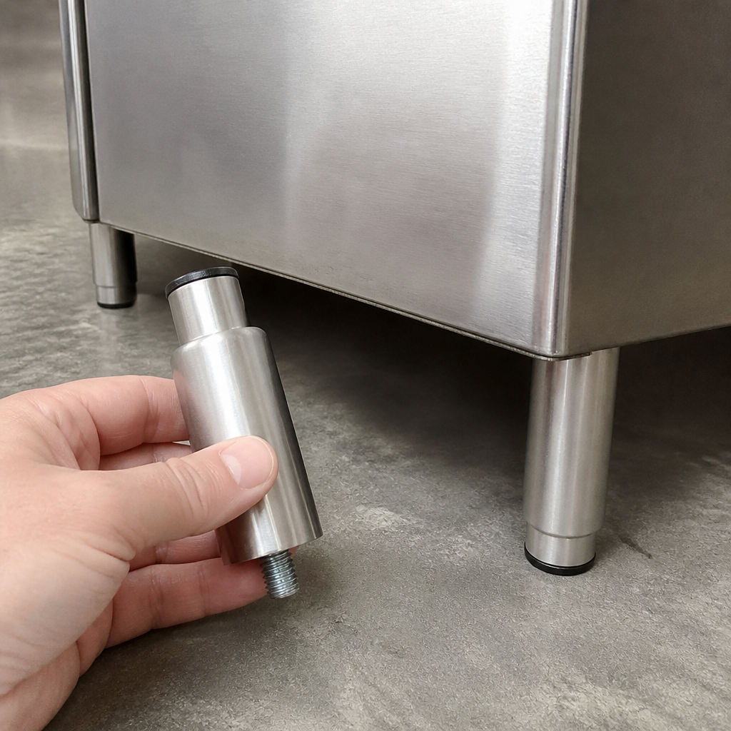 Commercial Adjustable Leg Set for Gas Griddles - 4 Pack