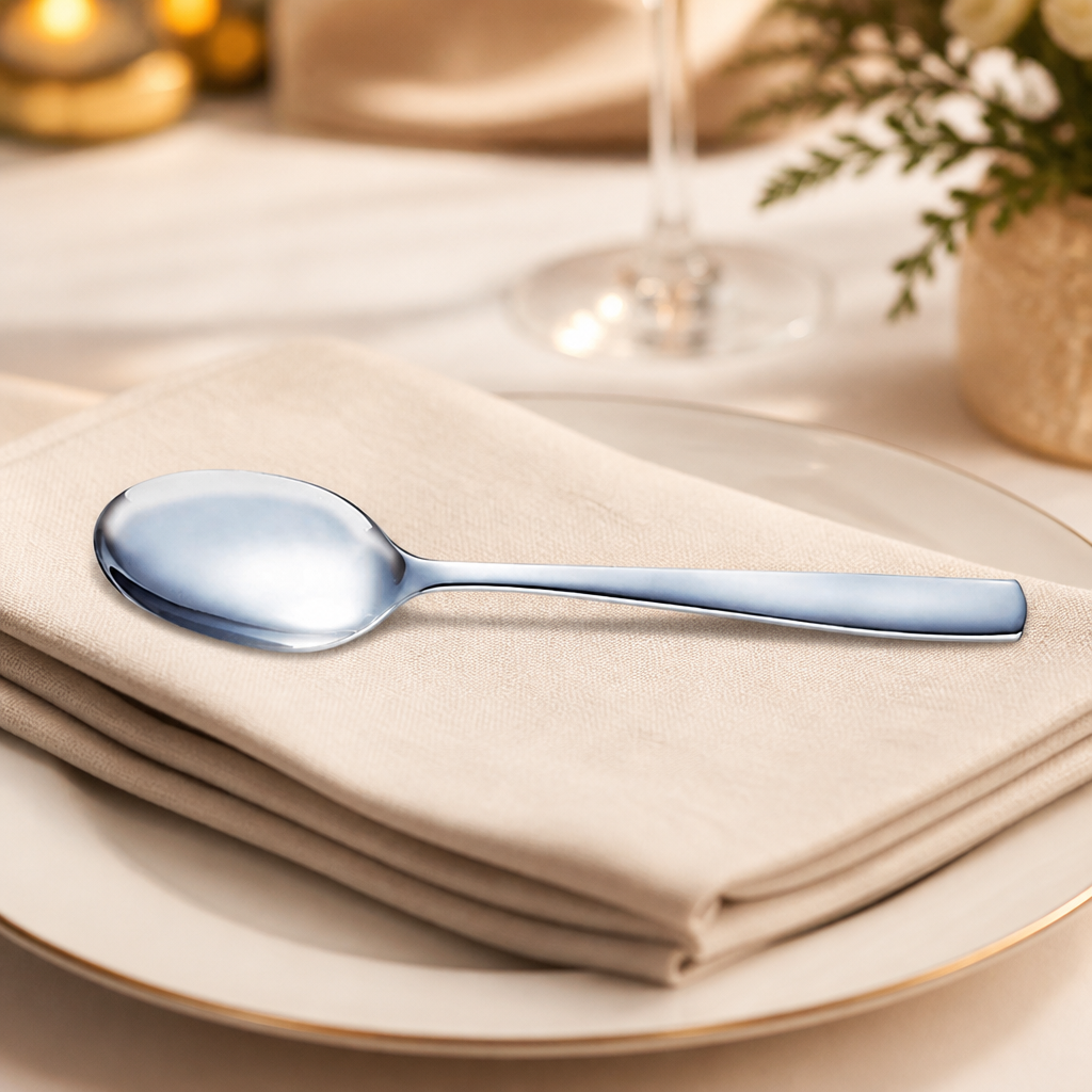 Commercial stainless steel serving spoons 12 pack 260mm