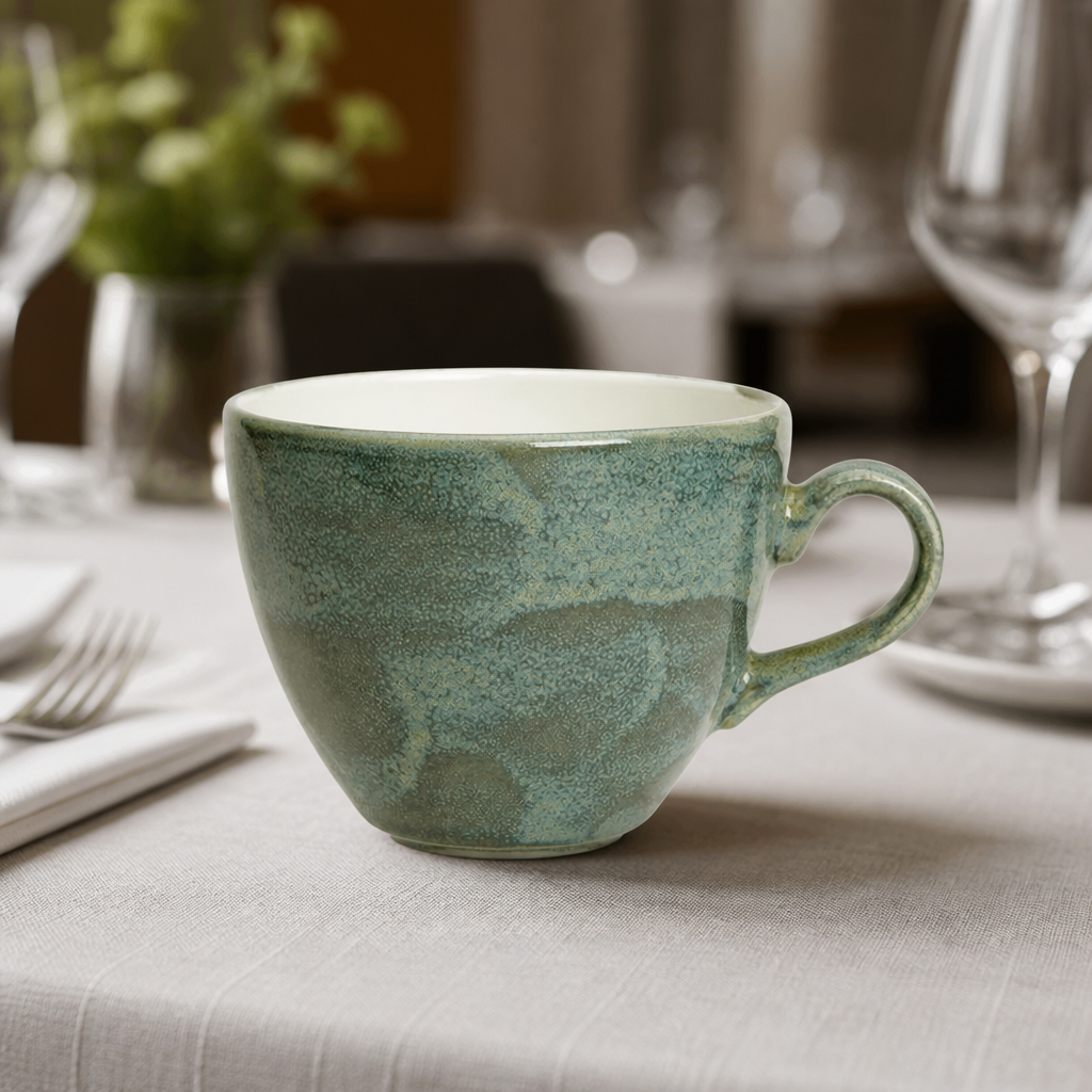 12 pack of 350ml Jade Cups for catering tableware