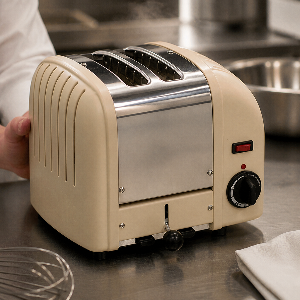 Commercial 2 Slice Vario Toaster Utility Cream for kitchens