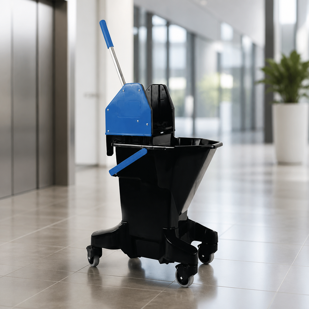 16L Commercial Mop Bucket and Wringer with Ergonomic Design
