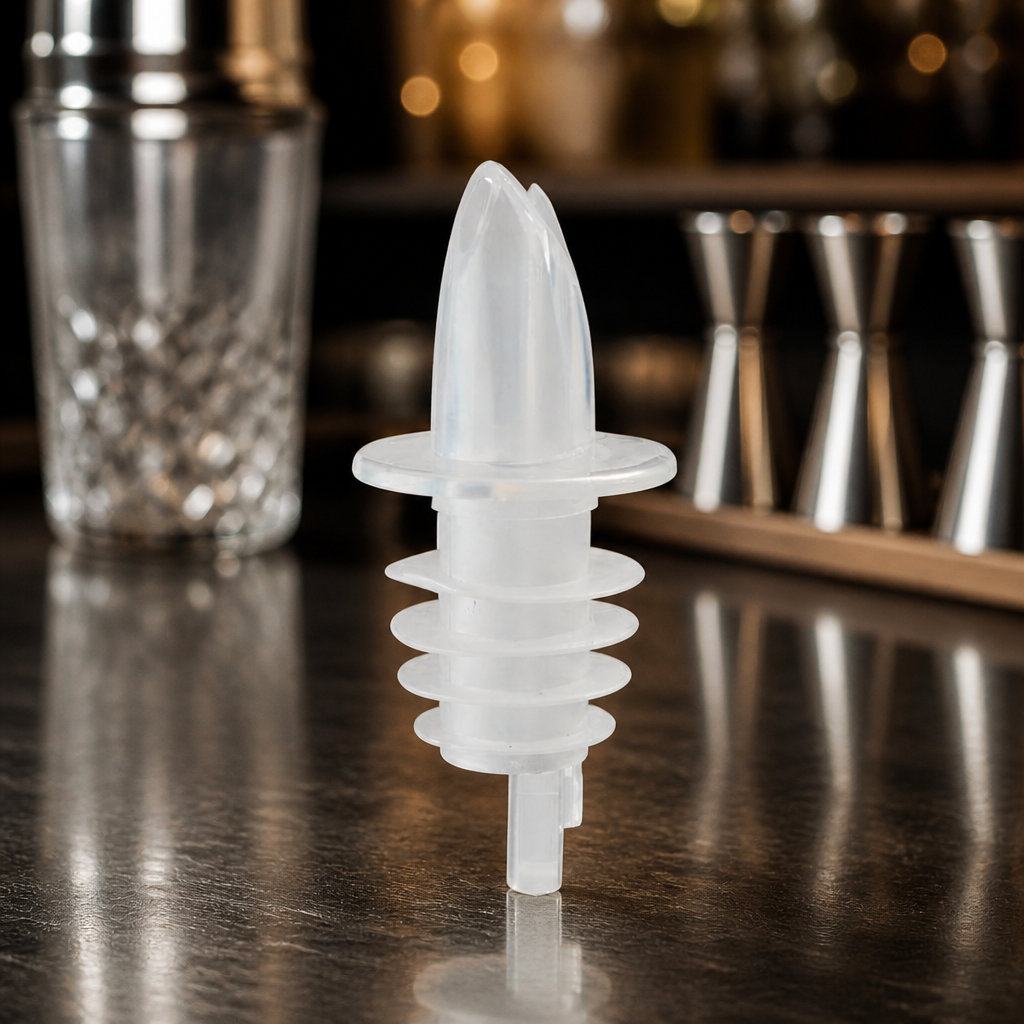 Commercial Spirit Pourers 10 Pack Durable Plastic Freeflow Design