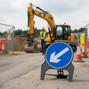 Premium Directional Arrow Left Sign 750MM - Durable Safety Indicator for Clear Navigation