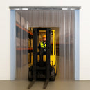 Ribbed Hook-On PVC Strip Curtains – Impact-Resistant, Clear 300mm Linear Metre