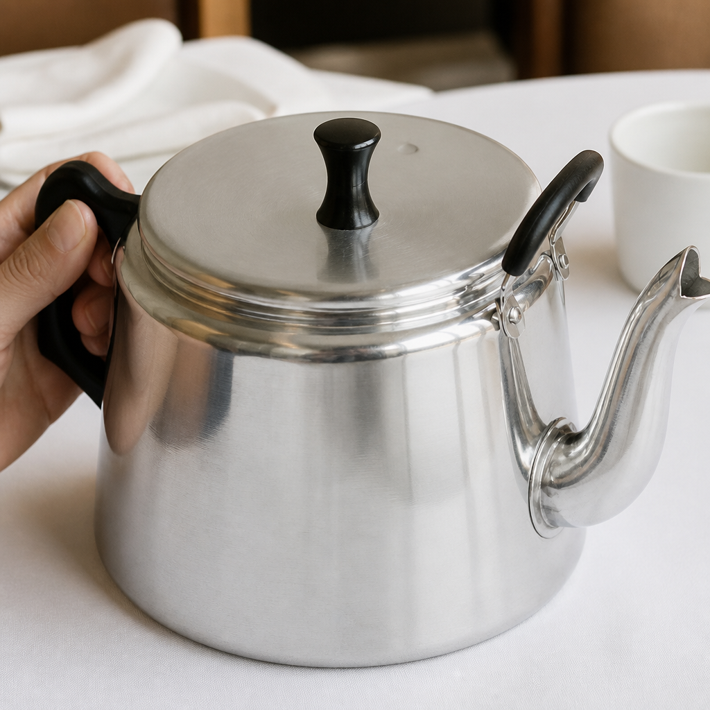 Commercial Aluminium Teapot 3.4Ltr for catering use