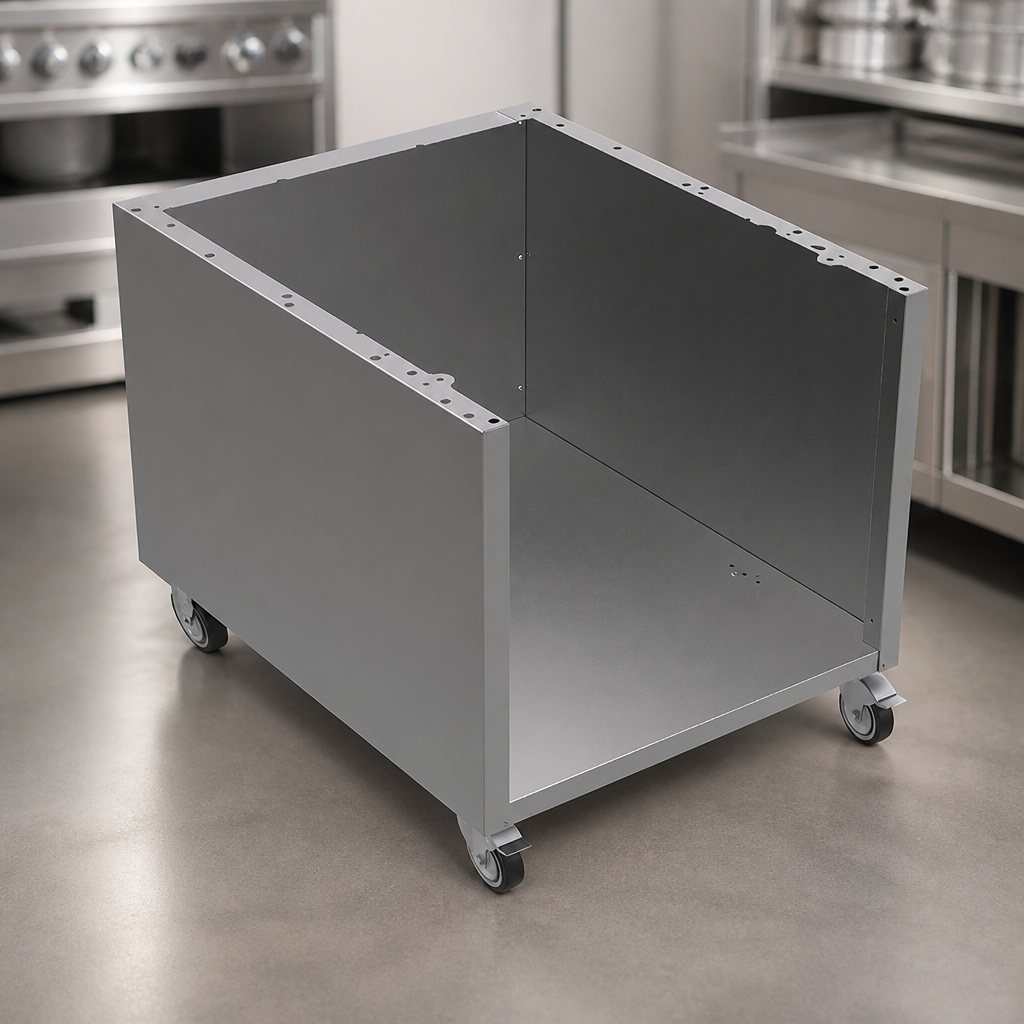 Stainless Steel 600mm Stand with Castors for Commercial Use
