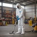 Premium Heavy Duty Type 5/6 Coveralls with Hooded Design and Elasticated Fit for Enhanced Protection