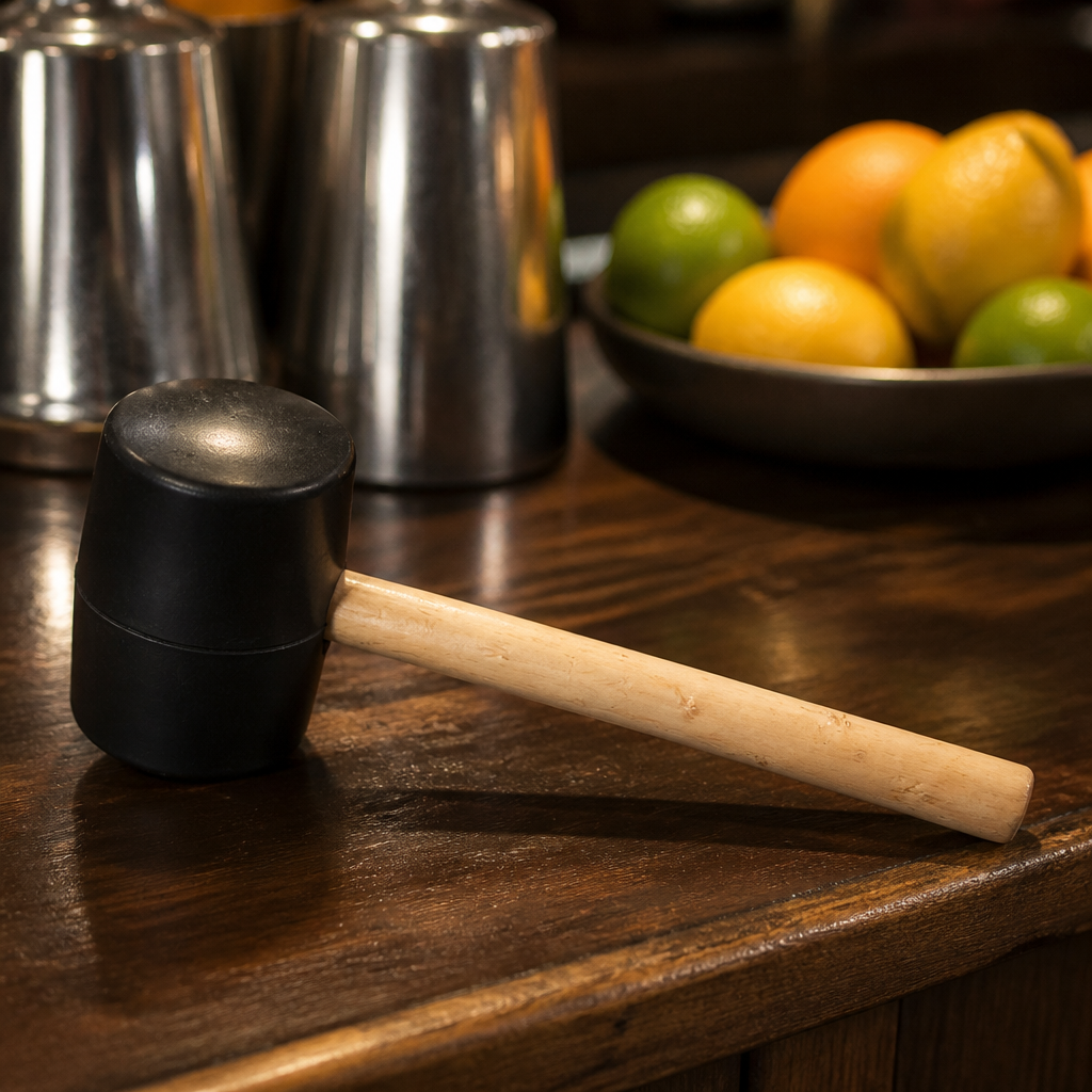 Commercial 32oz rubber mallet for pub and cellar use