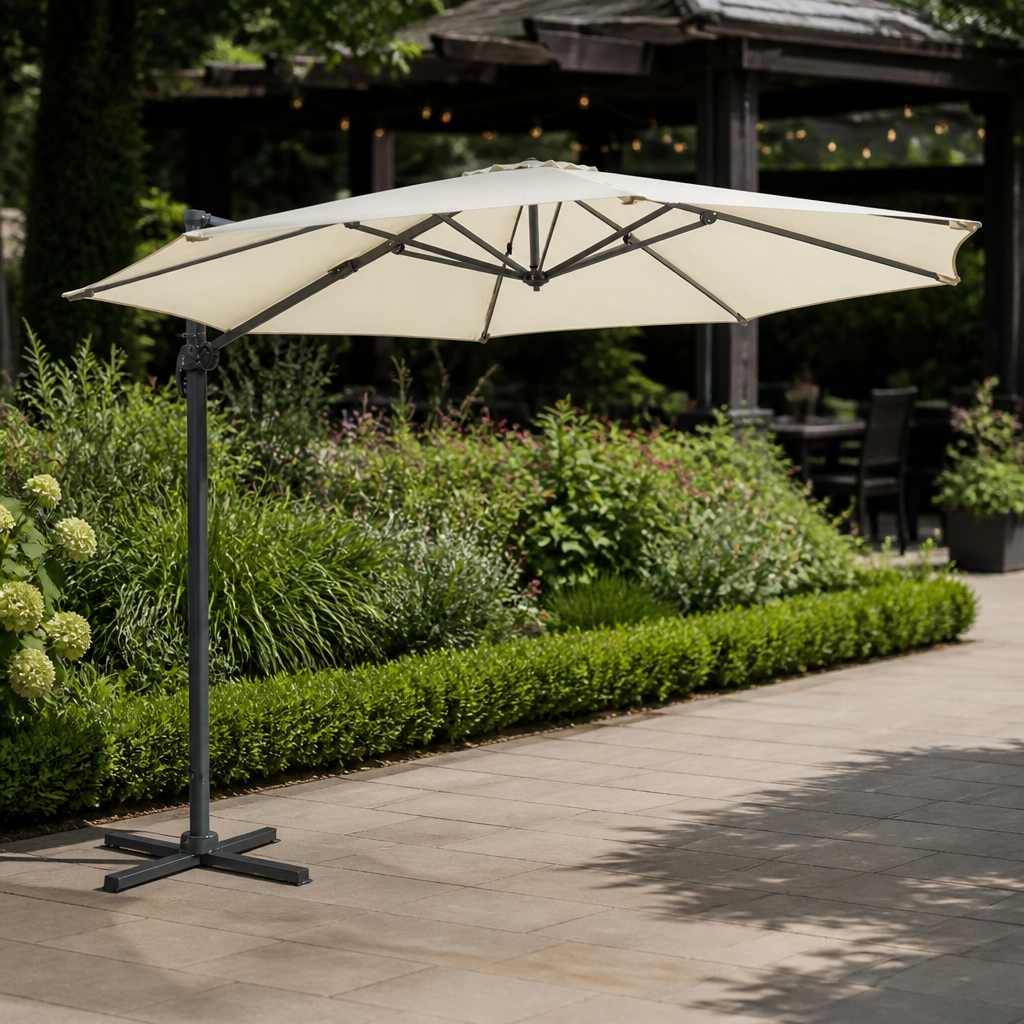 Heavy Duty 3.5m Commercial Cantilever Parasol with Crank Handle