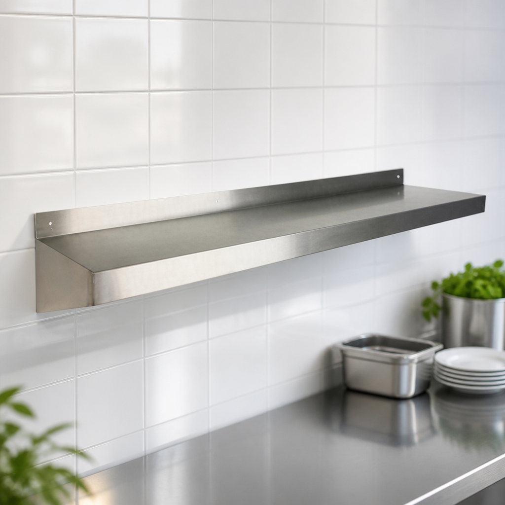 Commercial Stainless Steel Wall Shelf 1800x300mm