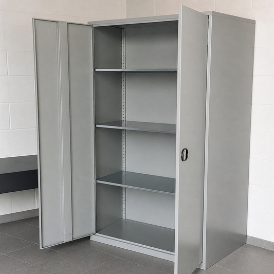 Commercial Lockable Cupboard with 3 Adjustable Shelves 1830mm