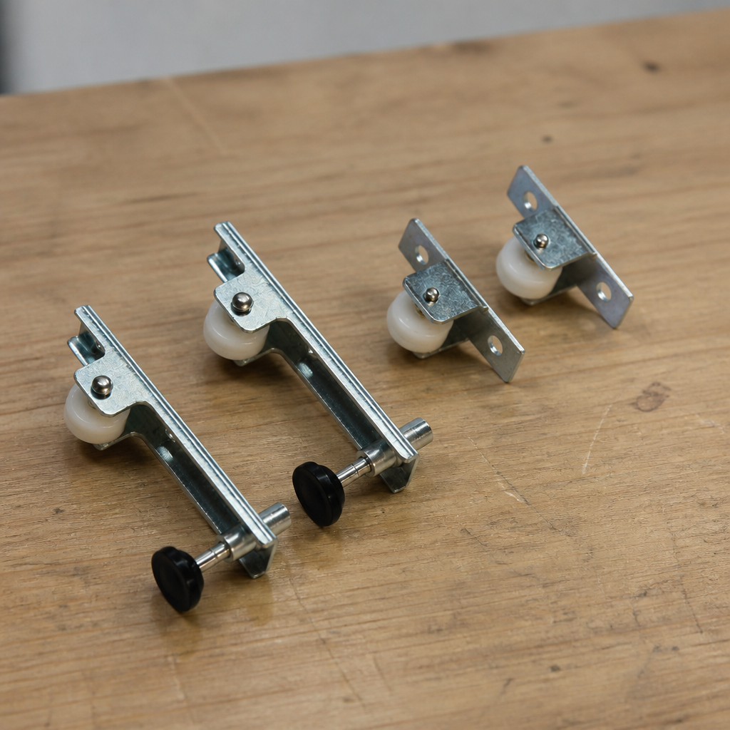 Commercial Multideck Castor Set with Adjustable Feet