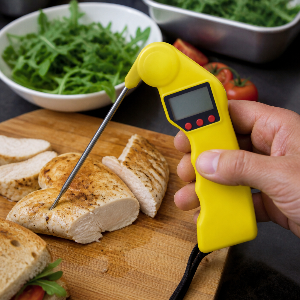 Commercial Colour Coded Yellow Thermometer -50 to +300°C