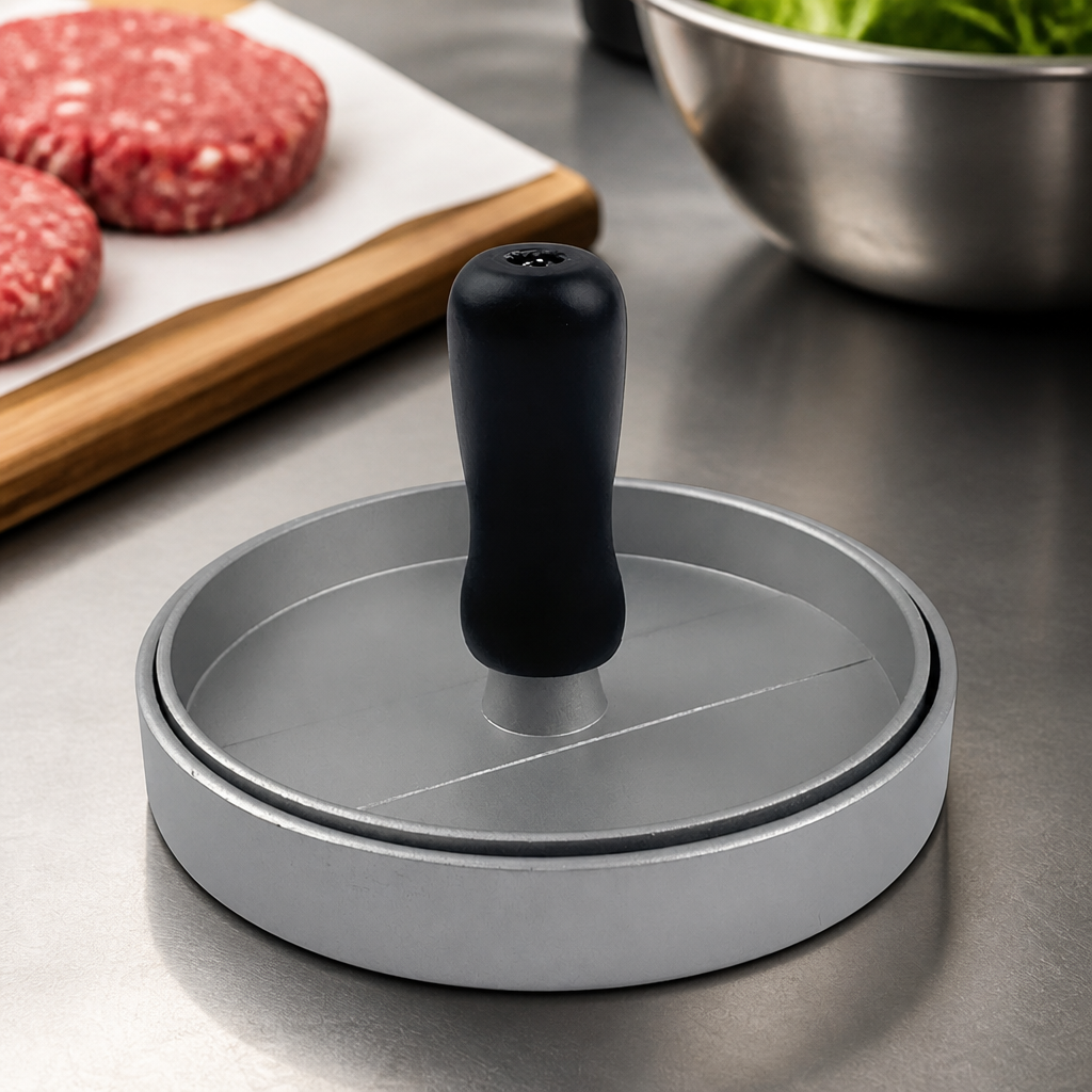 Commercial Burger Press 12cm Stainless Steel Meat Preparation Tool