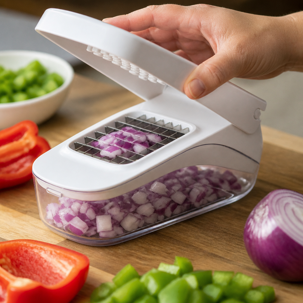 Commercial Vegetable Chopper with Easy Pour Opening 1.5L