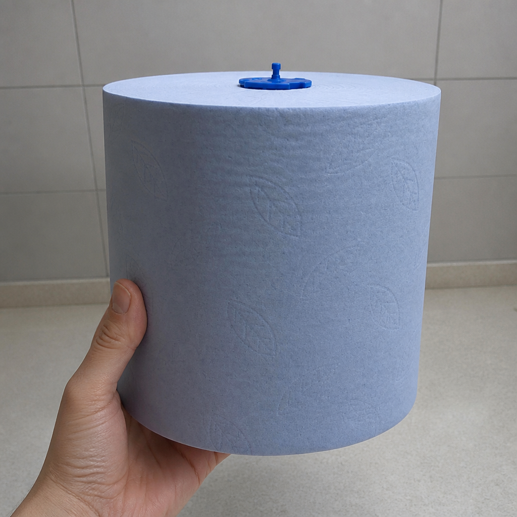 Commercial blue paper hand towels 6 pack for food safety