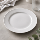 Commercial Wide Rimmed Plates 250mm Porcelain 12 Pack