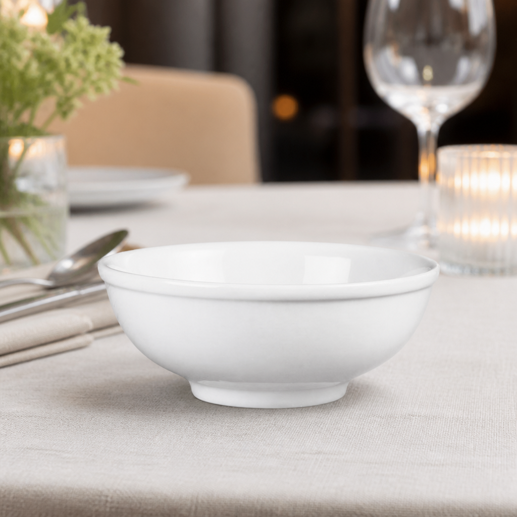Commercial Porcelain Noodle Bowls 190mm - 6 Pack