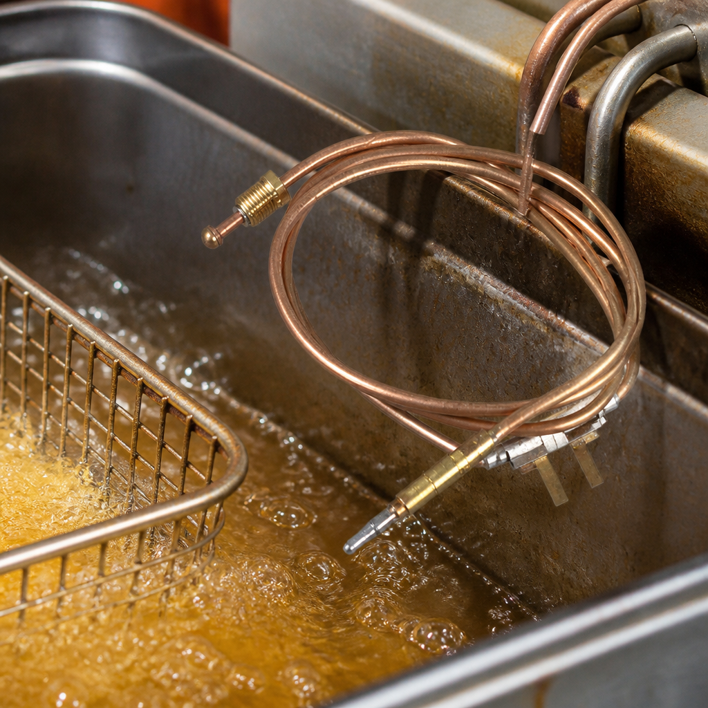 Commercial thermocouple replacement part for fryer equipment