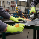 Premium Cut Protection Glove with Water and Oil Repellent Coating, Seamless 13 Gauge Construction, and High-Performance Heat Resistance
