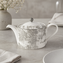 Crushed Velvet Grey Teapot 1Ltr Commercial Catering Equipment