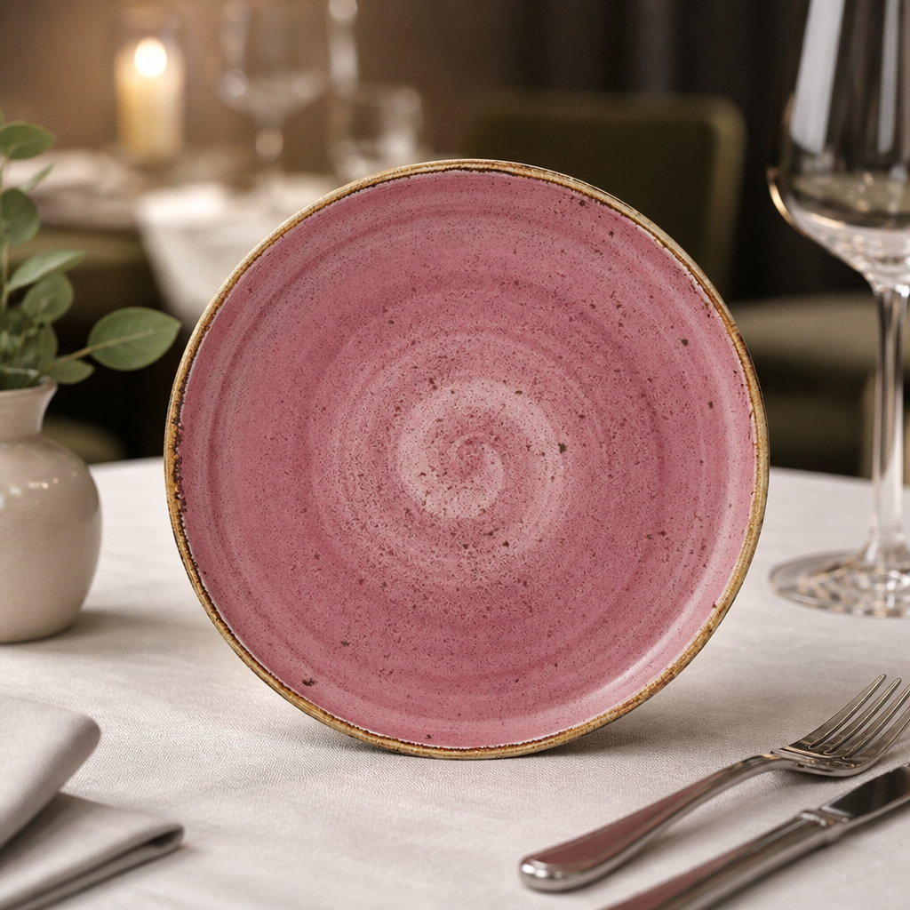 Commercial Stack Plates Raspberry 165mm - 12 Pack