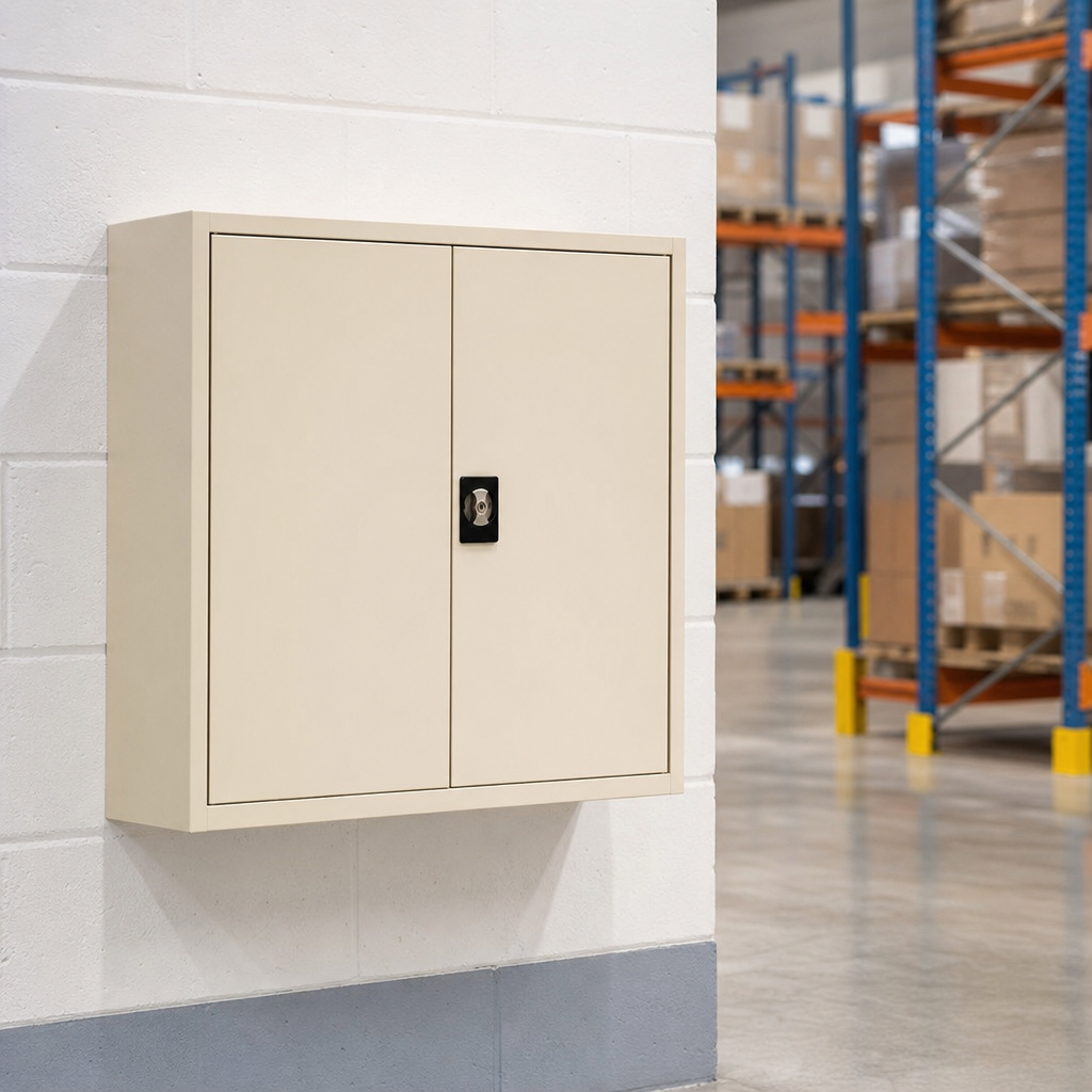 Economy Hinged Door Metal Cupboard 1000 x 920mm
