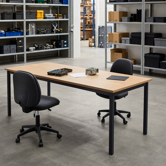 Economy Rectangular Meeting Table 800mm Deep