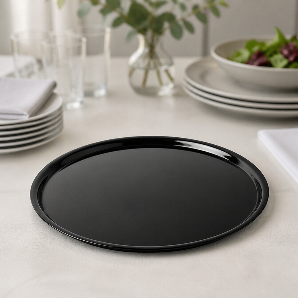 300mm Round Melamine Tray for Commercial Catering Use