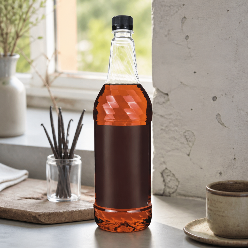 Commercial Vanilla Syrup 1L for beverages and baking