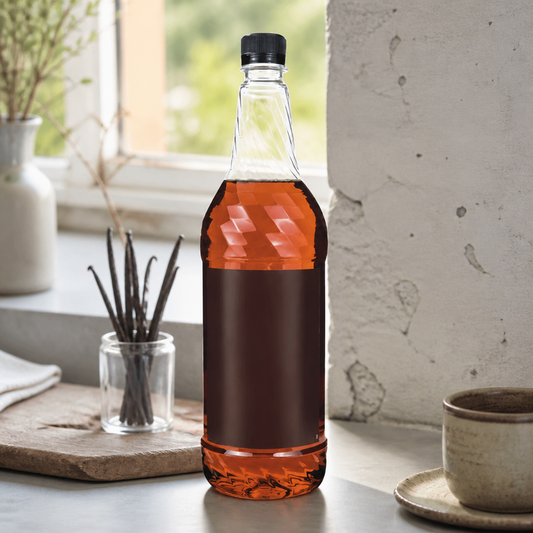 Commercial Vanilla Syrup 1L - Versatile Beverage Flavoring