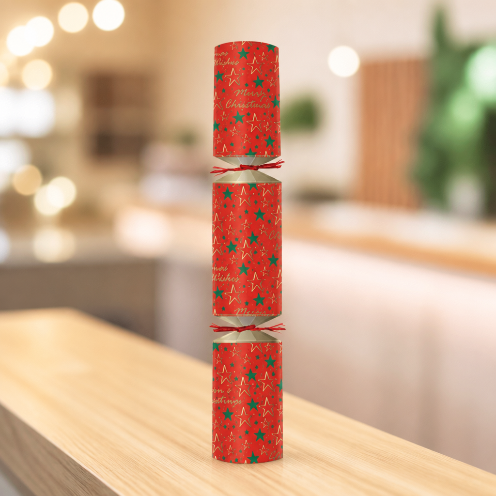9" Christmas Crackers 100 Pack for festive celebrations