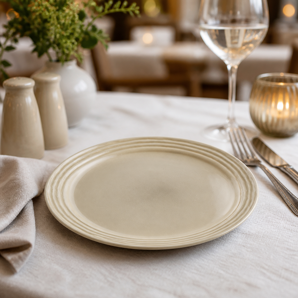 Commercial 178mm Plates Linen 12 Pack for Catering