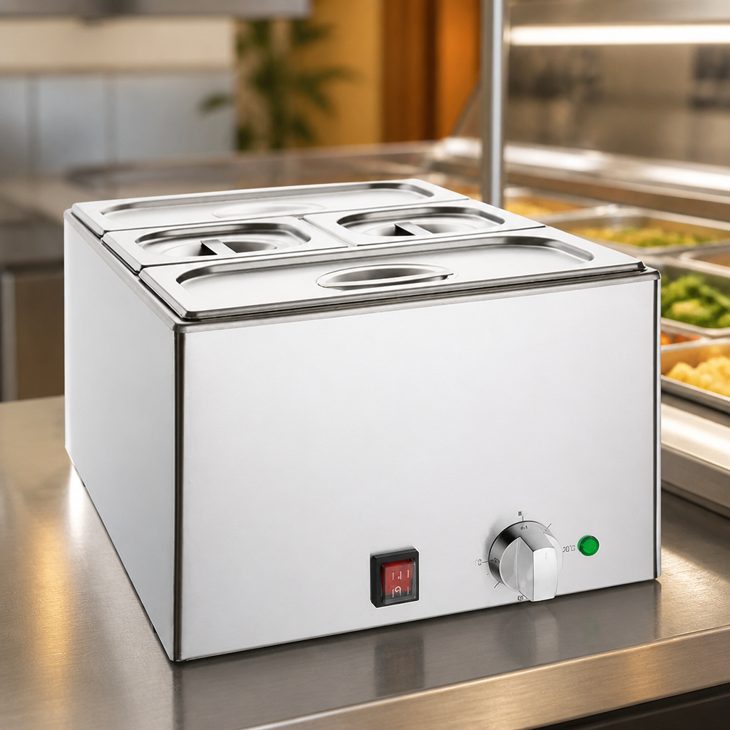 Commercial 21Ltr Bain Marie with Pans and Lids