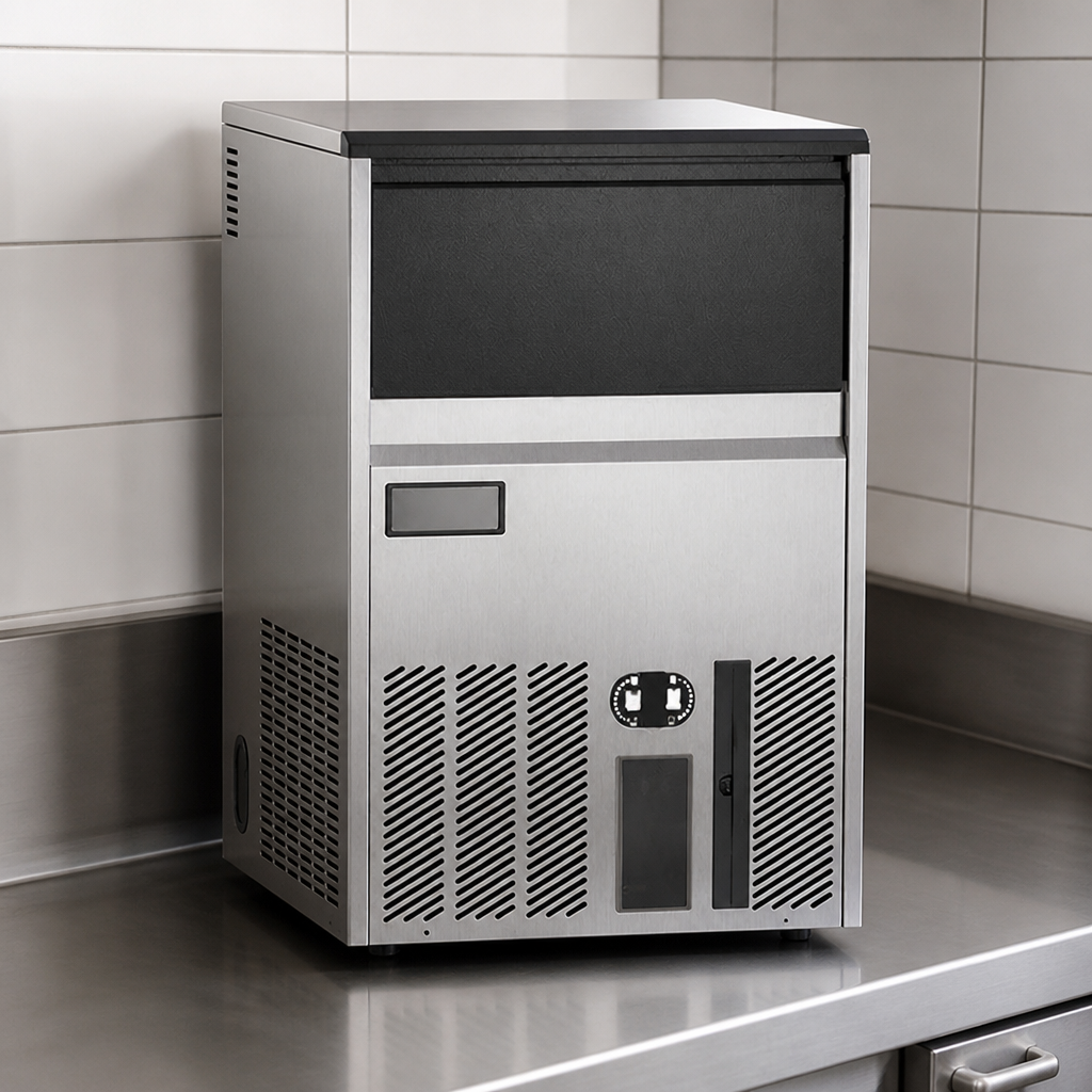 Commercial Bistro Cube Ice Machine 640mm high capacity